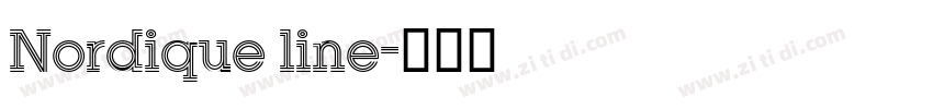 Nordique line字体转换 Nordique line字体转换